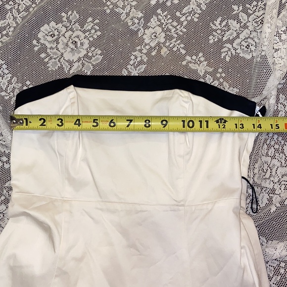 WHBM Floral Strapless Dress Embroidered Corset White House Black Market SZ4 - Picture 7 of 14